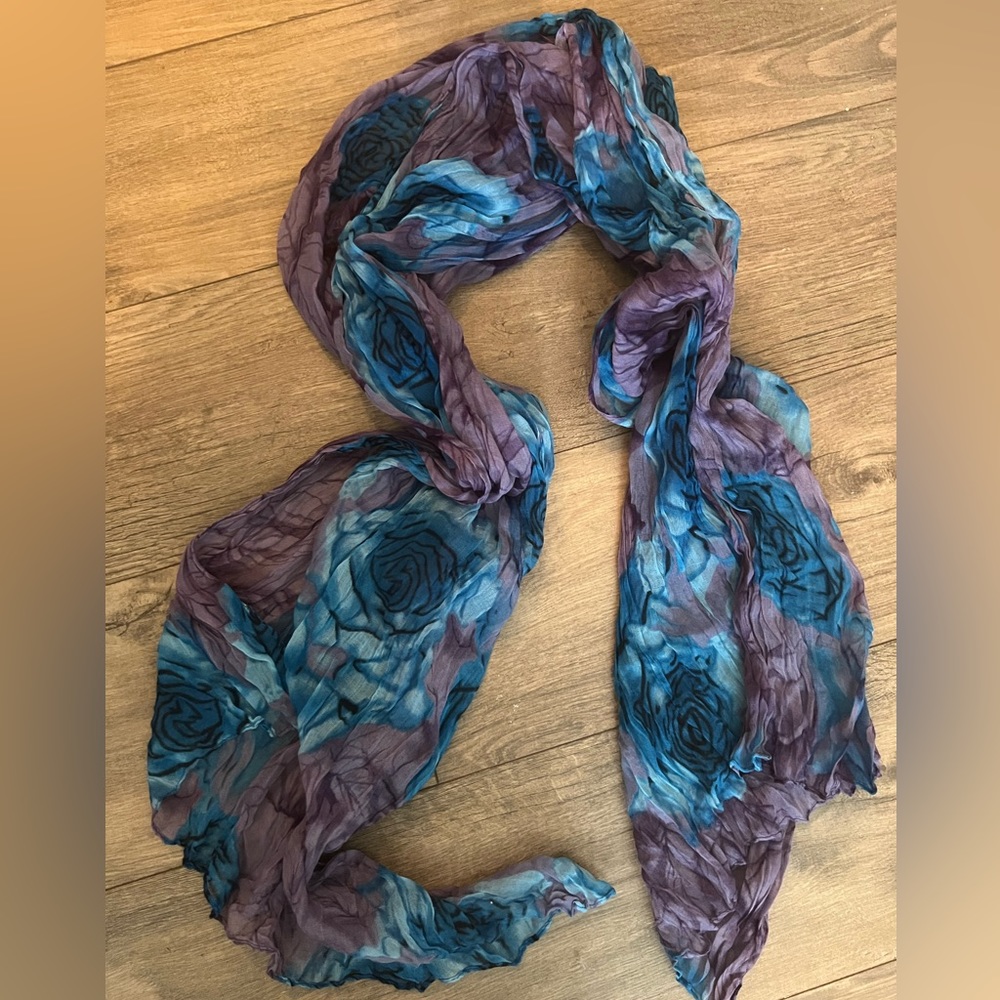 Blue & Purple Spring Scarf